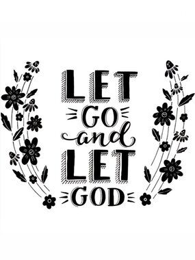 Let Go & Let God Wall Art Decals